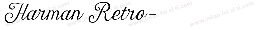 Harman Retro字体转换